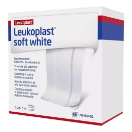 LEUKOPLAST soft white plaster 6 cm x5 m roll, 1 pc
