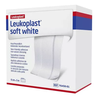 LEUKOPLAST soft white plaster 6 cm x5 m roll, 1 pc
