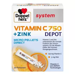 DOPPELHERZ Vitamin C 750 Depot system Pellets, 20 pcs