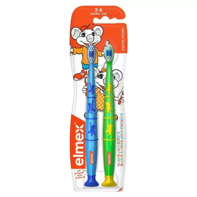 Elmex childrens toothbrush duo pack, 2 pcs Elmex childrens toothbrush duo pack, 2 pcs