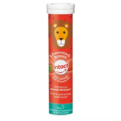 INTACT Löwenstark Effervescent Tablets with Calcium, 15 pcs