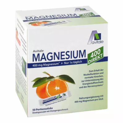 MAGNESIUM 400 direct orange portion sticks, 50X2.1 g MAGNESIUM 400 direct orange portion sticks, 50X2.1 g