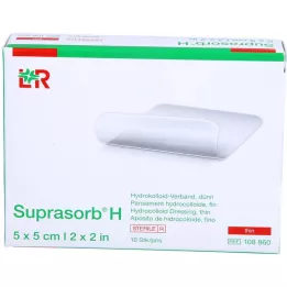 SUPRASORB H Hydrocoll. dressing thin 5x5 cm, 10 pcs