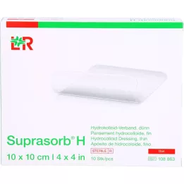 SUPRASORB H Hydrocoll.dressing thin 10x10 cm, 10 pcs