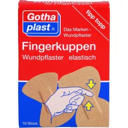 GOTHAPLAST Elastic fingertip wound plaster, 2 sizes, 10 pcs