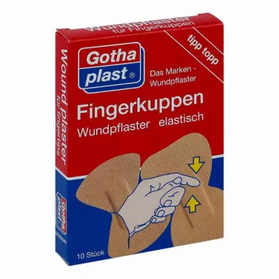 Gothaplast fingertip wound plaster elastic 2 sizes, 10 pieces