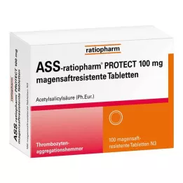 ASS-ratiopharm PROTECT 100 mg enteric-coated tablets, 100 pcs