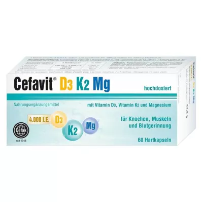 CEFAVIT D3 K2 Mg 4,000 I.U. hard capsules, 60 pcs