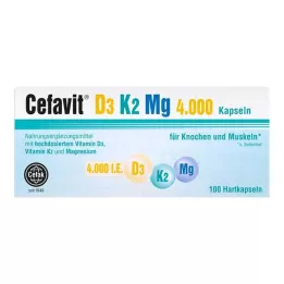 CEFAVIT D3 K2 Mg 4,000 I.U. hard capsules, 100 pcs