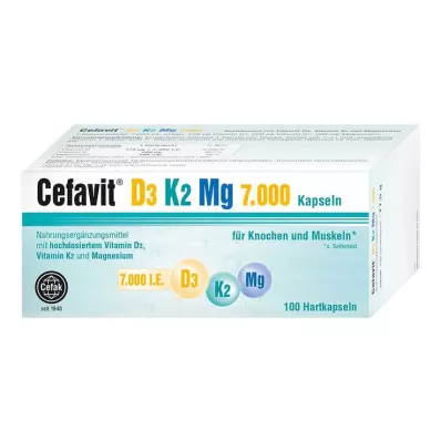 Cefavit D3 K2 Mg 7,000 IU hard capsules, 100 pieces