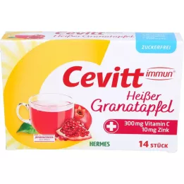 CEVITT immune hot pomegranate sugar-free gran., 14 pcs