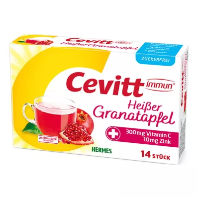 Cevitt immune hot pomegranate sugar-free granules, 14 pcs