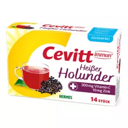 CEVITT immune hot elderberry sugar-free granules, 14 pcs