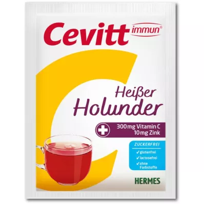 CEVITT immune hot elderberry sugar-free granules, 14 pcs