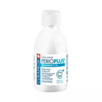CURAPROX perio Plus+ Regenerate Mouthwash.CHX 0.09%, 200 ml