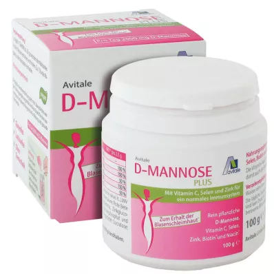 D-MANNOSE PLUS 2000 mg powder with vitamins and minerals, 100 g