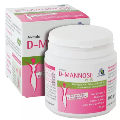 D-MANNOSE PLUS 2000 mg powder with vitamins and minerals, 100 g D-MANNOSE PLUS 2000 mg powder with vitamins and minerals, 100 g