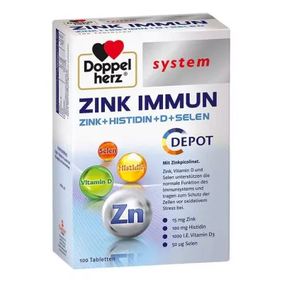 DOPPELHERZ Zinc Immune Depot system tablets, 100 pcs DOPPELHERZ Zinc Immune Depot system tablets, 100 pcs