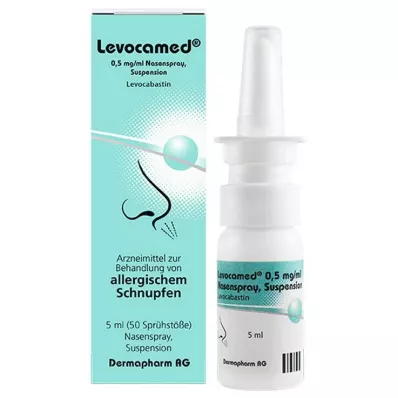 LEVOCAMED 0.5 mg/ml nasal spray suspension, 5 ml LEVOCAMED 0.5 mg/ml nasal spray suspension, 5 ml