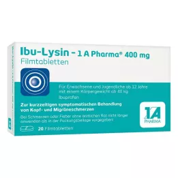 IBU-LYSIN 1A Pharma 400 mg Film-Coated Tablets, 20 Capsules