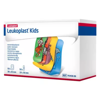 LEUKOPLAST kids Strips 38x63mm/19x56mm each 50 pcs, 100 pcs