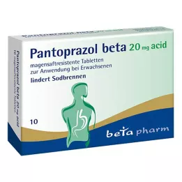 PANTOPRAZOL beta 20 mg acid enteric tablets, 10 pcs