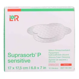 Suprasorb P sensitive PU-foam cream bor.17x17.5, 10 pcs