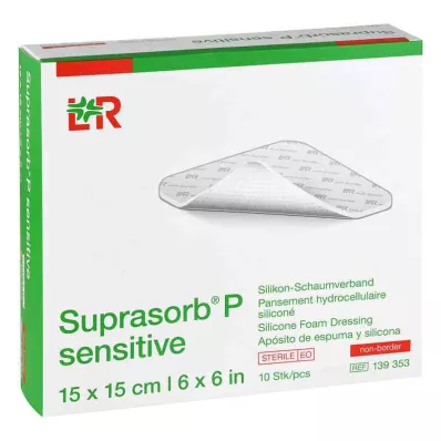 SUPRASORB P sensitive PU-Foam v.non-bor.15x15cm, 10 pcs SUPRASORB P sensitive PU-Foam v.non-bor.15x15cm, 10 pcs