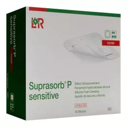 Suprasorb P sensitive PU-foam border 5x5cm, 10 pcs