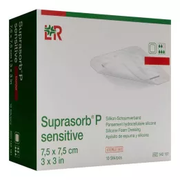 Suprasorb P sensitive PU-Schaumv.bor.lite 7.5x7.5, 10 pcs