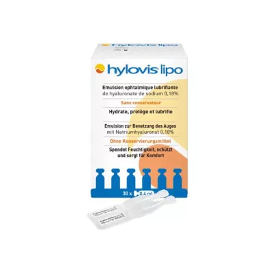 HYLOVIS lipo eye drops single-dose pipettes, 30X0.4 ml HYLOVIS lipo eye drops single-dose pipettes, 30X0.4 ml