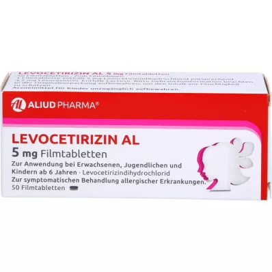 LEVOCETIRIZIN AL 5 mg film-coated tablets, 50 pcs