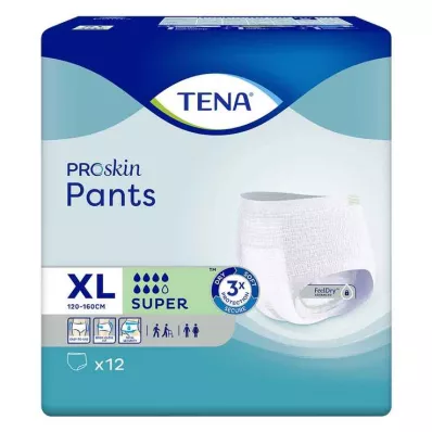 TENA Pants Super XL Disposable pants for incontinence, 12 pieces