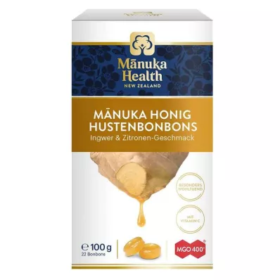 MANUKA HEALTH MGO 400+ Ginger-Lemon Lozenges, 100 g