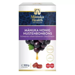 MANUKA HEALTH MGO 400+ Lutschbonb.schw.Johannisb., 100 g