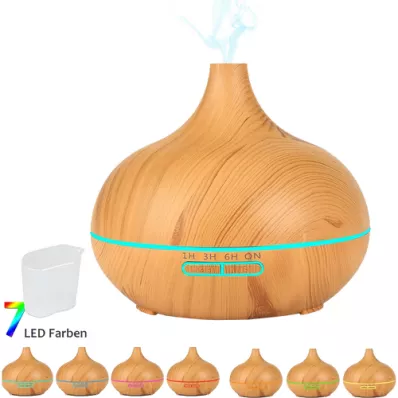 AROMA DIFFUSER Wooden design with LED, 1 pc