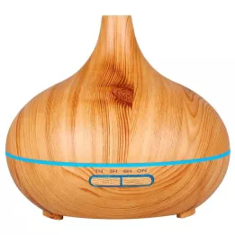 Aroma diffuser wood look with LED, 1 piece