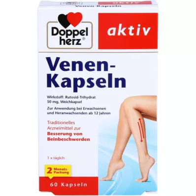 DOPPELHERZ Vein Capsules, 60 Capsules