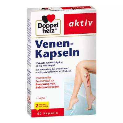 Doppelherz vein capsules, 60 pieces Doppelherz vein capsules, 60 pieces