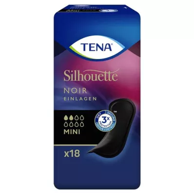 TENA SILHOUETTE Inserts mini noir, 18 pcs