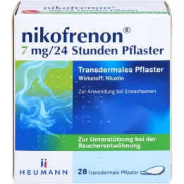 NIKOFRENON 7 mg/24 hours patch transdermal, 28 pcs