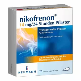 NIKOFRENON 14 mg/24 hours patch transdermal, 28 pcs