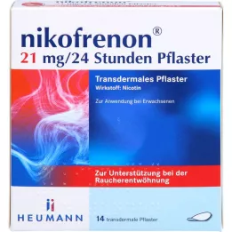 NIKOFRENON 21 mg/24 hours patch transdermal, 14 pcs