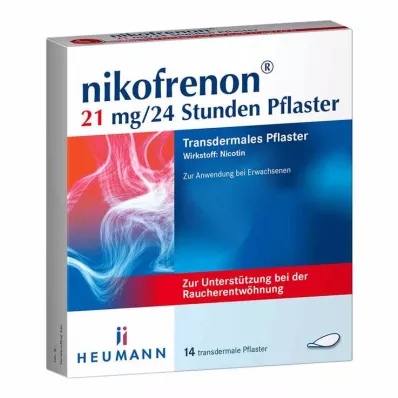 NIKOFRENON 21 mg/24 hours patch transdermal, 14 pcs