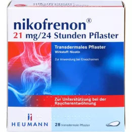 NIKOFRENON 21 mg/24 hours patch transdermal, 28 pcs