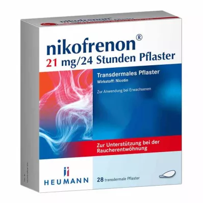 NIKOFRENON 21 mg/24 hours patch transdermal, 28 pcs