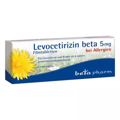 Levocetirizine beta 5 mg film-coated tablets (6 pieces) Levocetirizine beta 5 mg film-coated tablets (6 pieces)