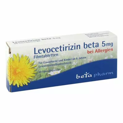 LEVOCETIRIZIN beta 5 mg film-coated tablets, 20 pcs LEVOCETIRIZIN beta 5 mg film-coated tablets, 20 pcs