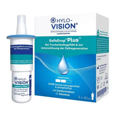 HYLO-VISION® SafeDrop® Plus eye drops, 2X10 ml