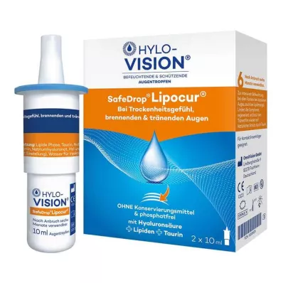 HYLO-VISION® SafeDrop® Lipocur® eye drops, 2X10 ml